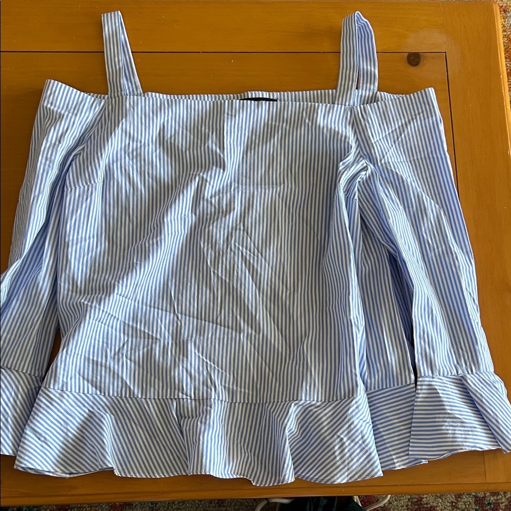 Blue and White Striped Top - Picture 1 of 3